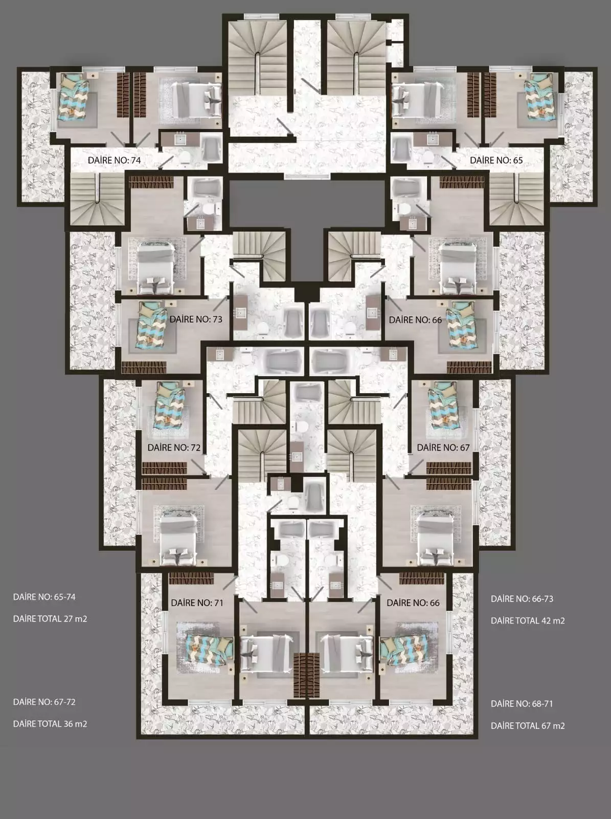Flat 51m² in Turkey, Avsallar. Priced at 98000€ rent photo-2