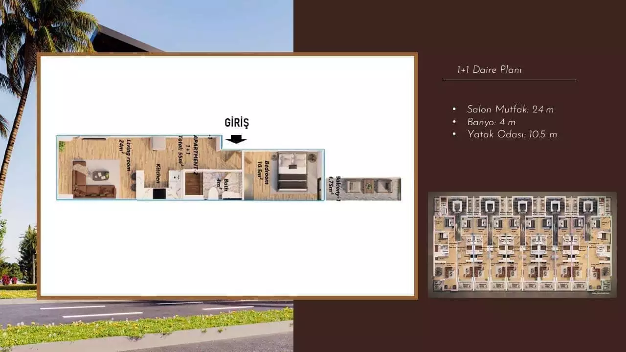 Flat 55m² in Turkey, Demirtas. Priced at 249000€ rent photo-12