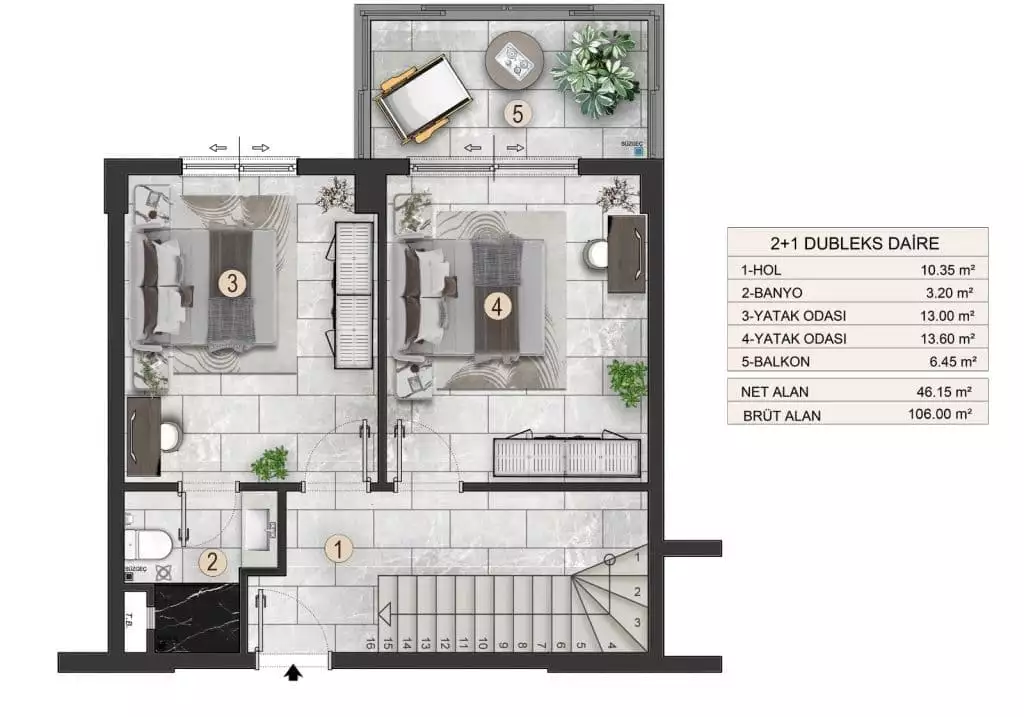 Flat 45m² in Turkey, Gazipasа. Priced at 147000€ rent photo-21
