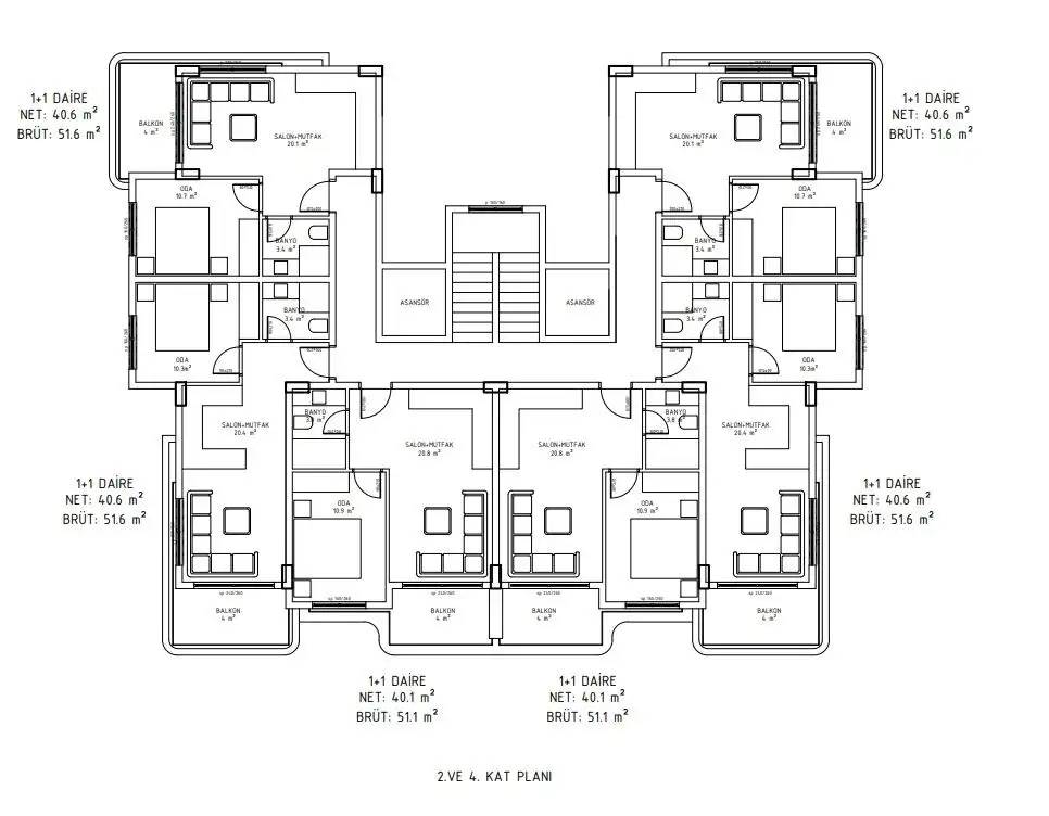Flat 52m² in Turkey, Demirtas. Priced at 92000€ rent photo-22