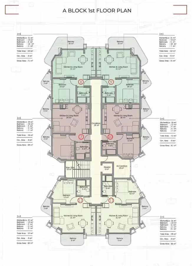 Flat 61m² in Turkey, Mahmutlar. Priced at 265000€ rent photo-7