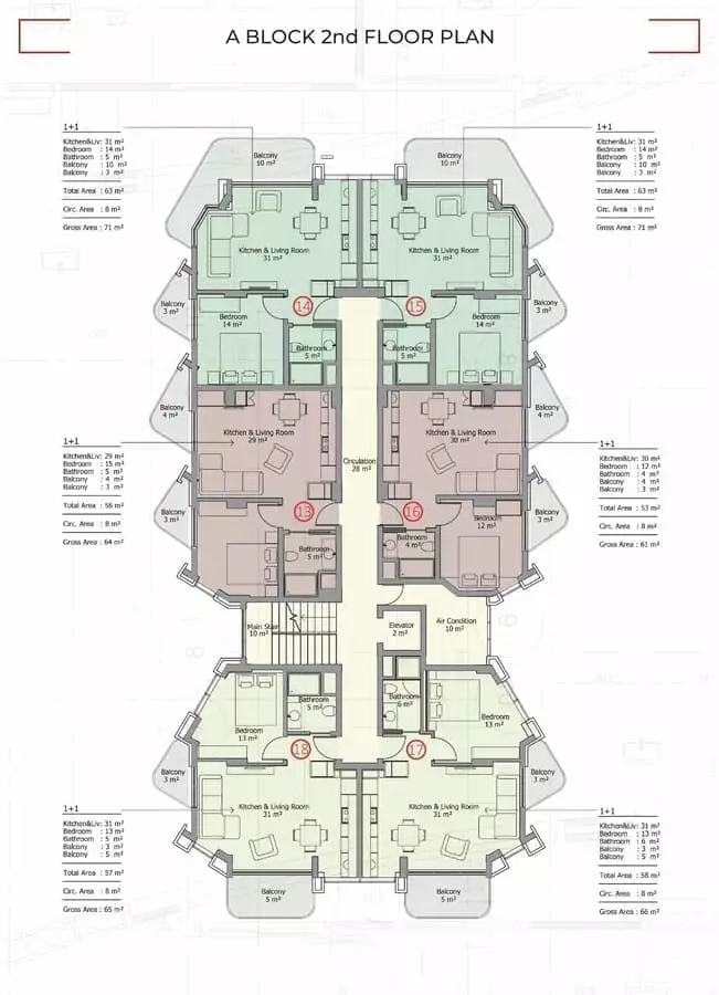 Flat 61m² in Turkey, Mahmutlar. Priced at 265000€ rent photo-8