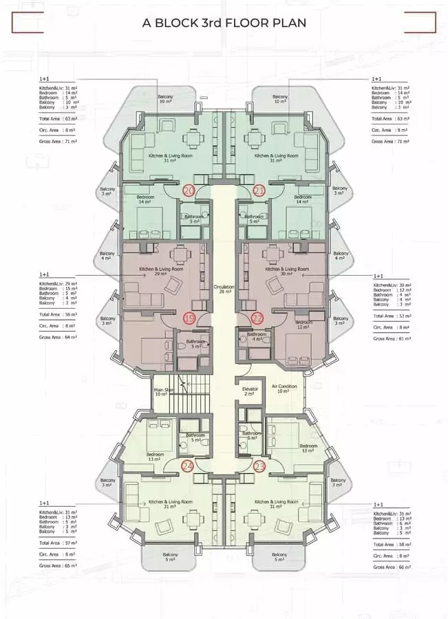Flat 61m² in Turkey, Mahmutlar. Priced at 265000€ rent photo-9