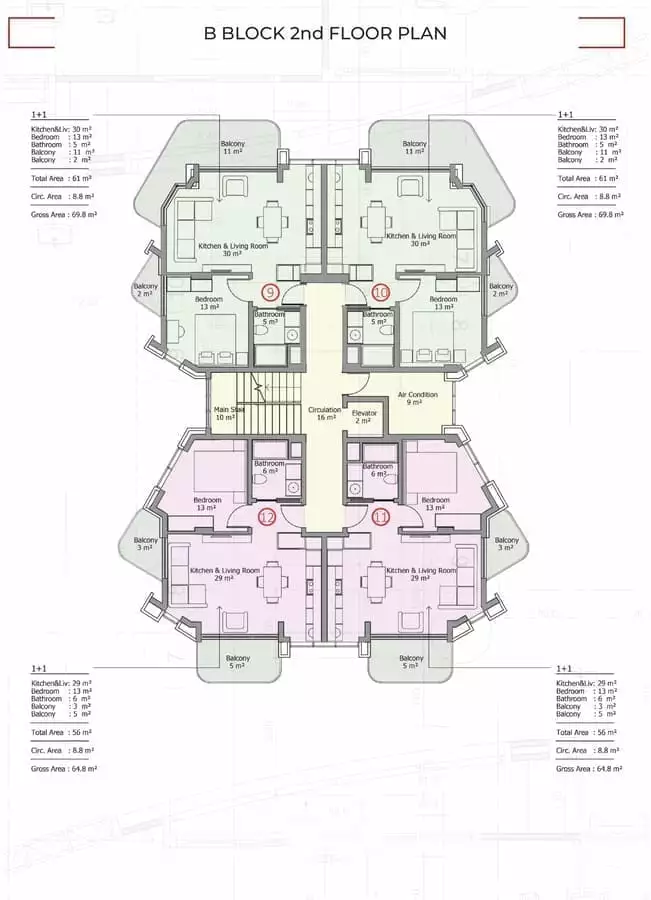 Flat 61m² in Turkey, Mahmutlar. Priced at 265000€ rent photo-15