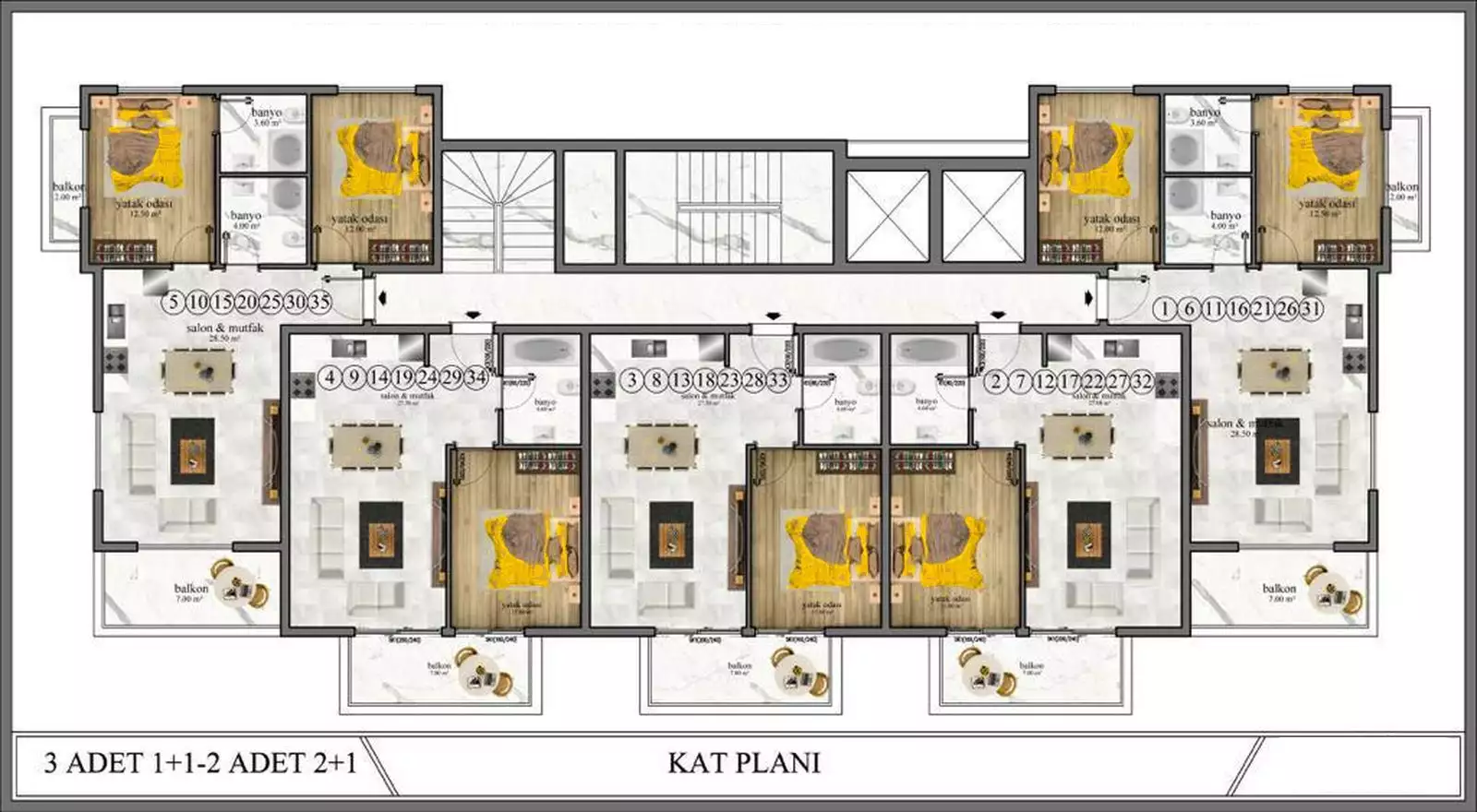 Flat 57m² in Turkey, Avsallar. Priced at 80000€ rent photo-19