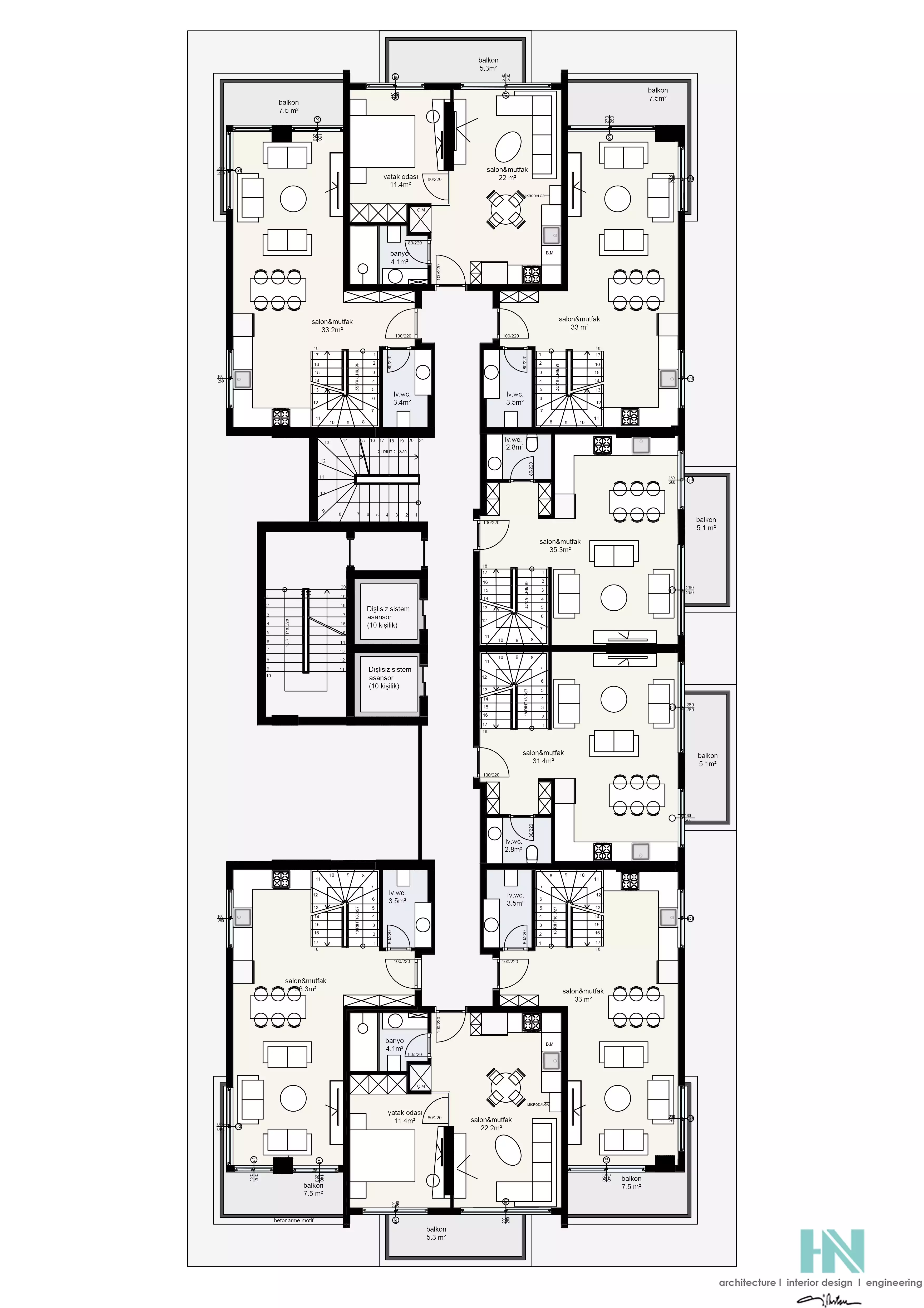 Flat 60m² in Turkey, Alania. Priced at 259000€ rent photo-14
