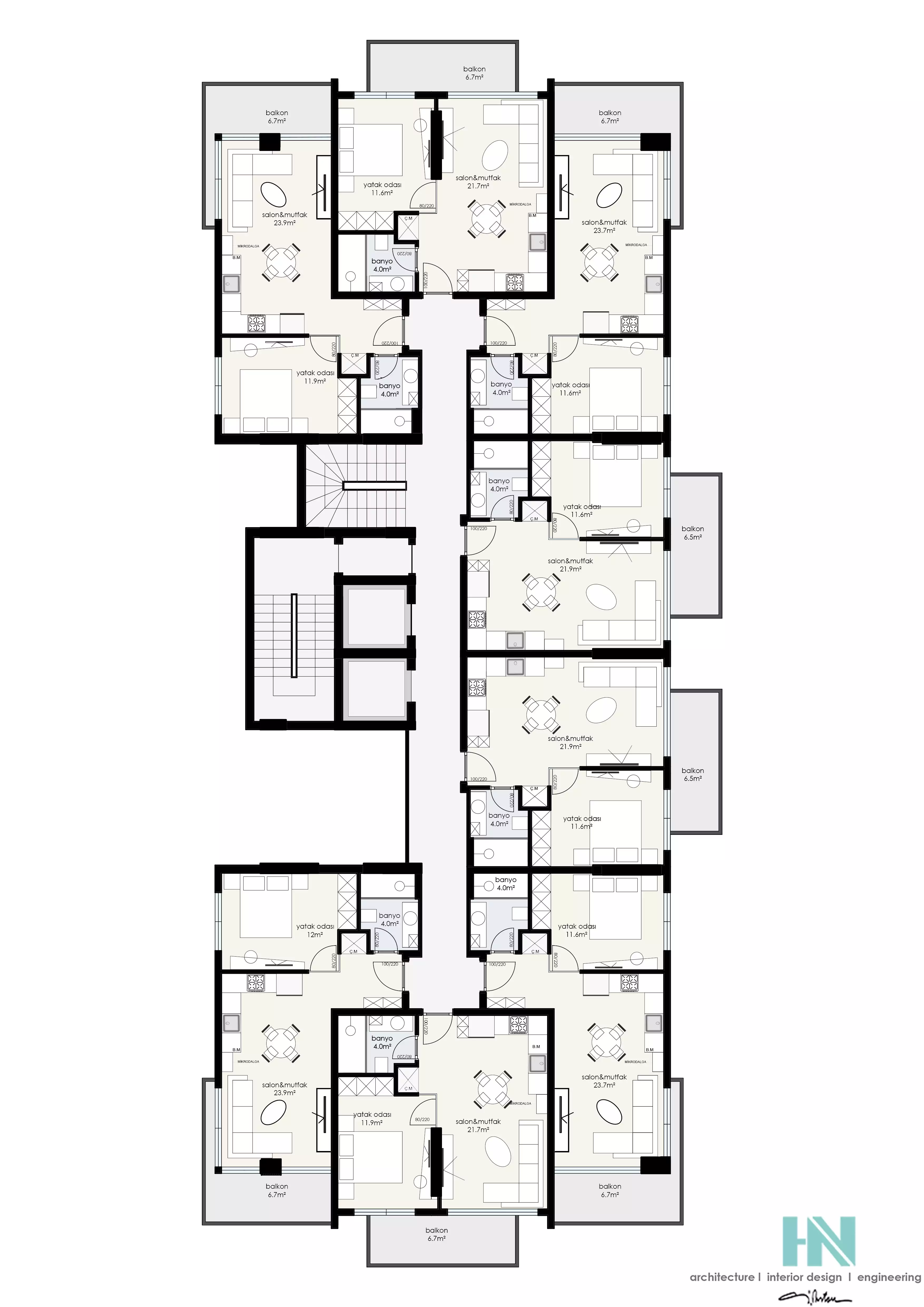Flat 60m² in Turkey, Alania. Priced at 259000€ rent photo-16
