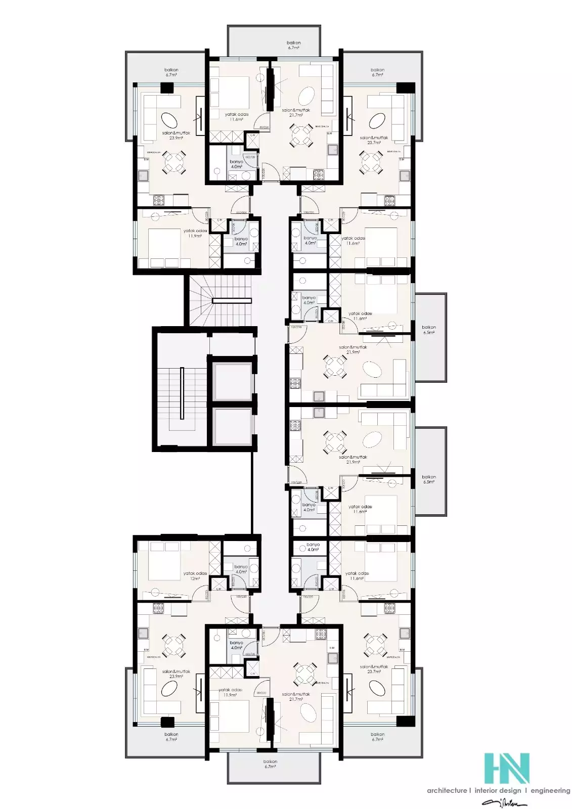 Flat 60m² in Turkey, Alania. Priced at 259000€ rent photo-19
