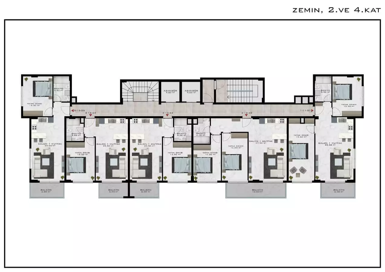 Flat 67m² in Turkey, Demirtas. Priced at 123500€ rent photo-27