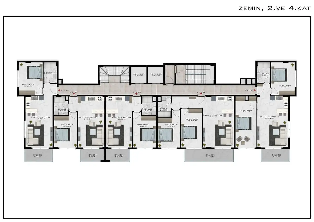 Flat 67m² in Turkey, Demirtas. Priced at 123500€ rent photo-27