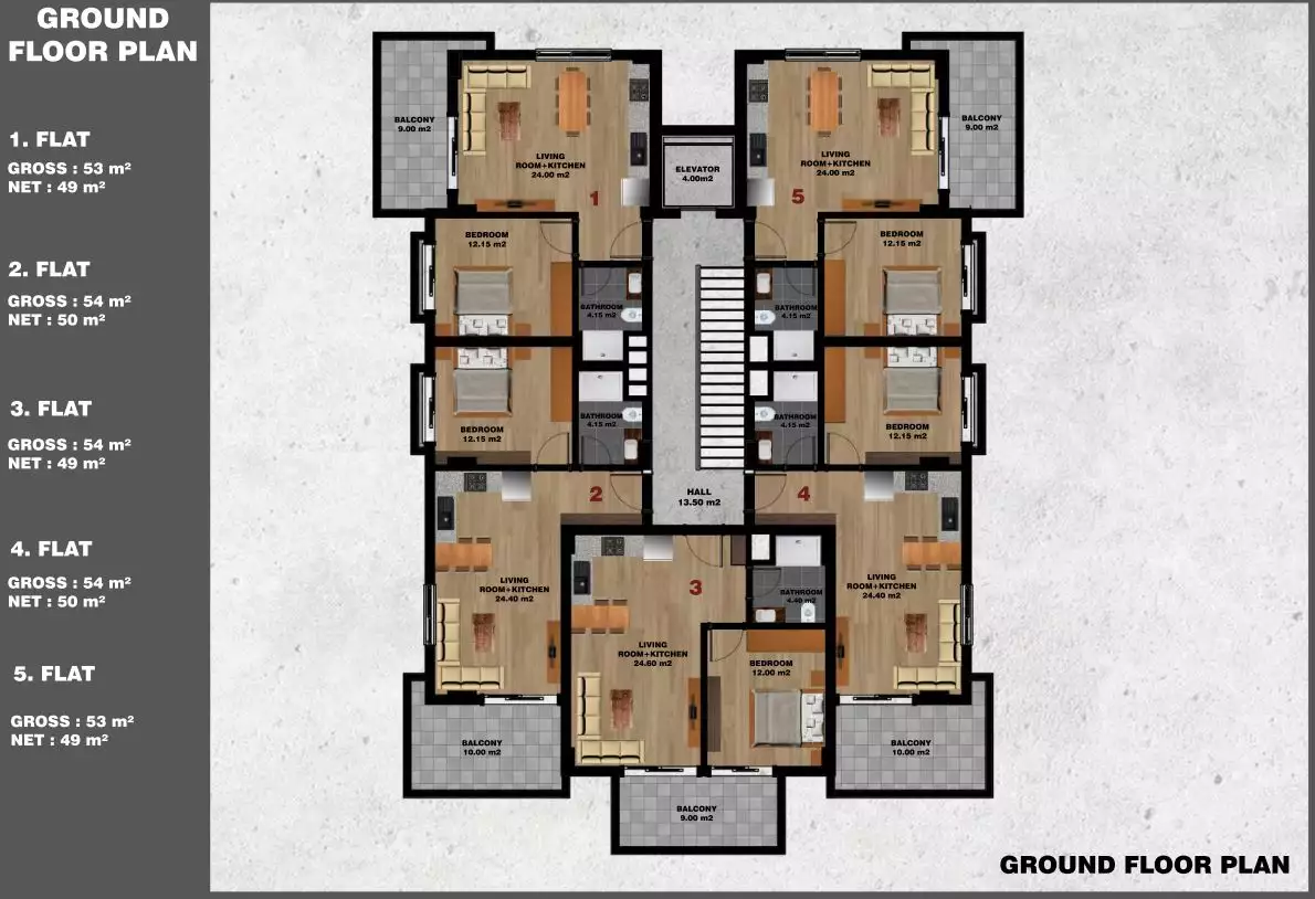 Flat 60m² in Turkey, Avsallar. Priced at 88900€ rent photo-25