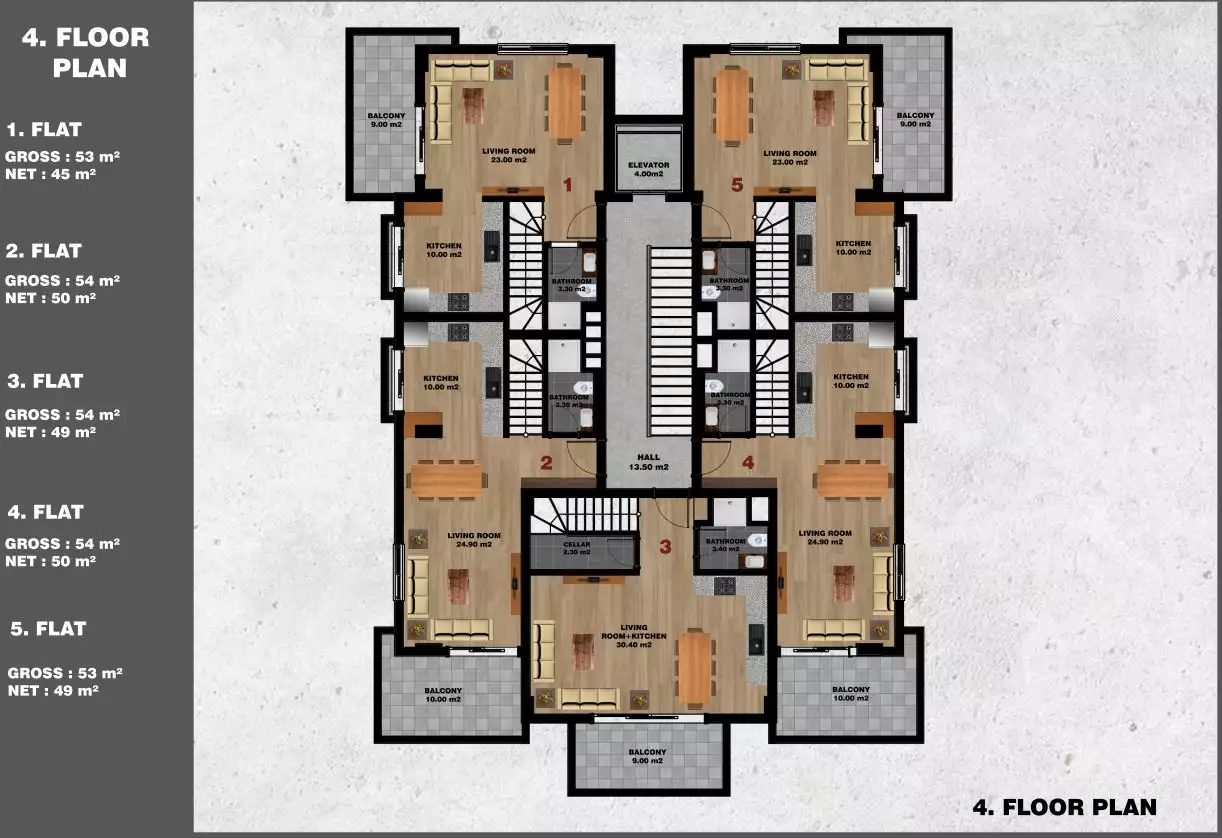 Flat 60m² in Turkey, Avsallar. Priced at 88900€ rent photo-26