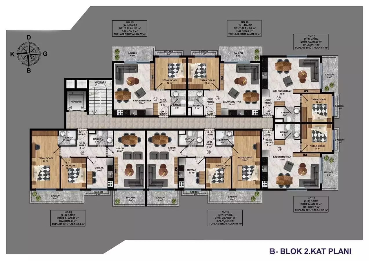 Flat 57m² in Turkey, Konakli. Priced at 93000€ rent photo-21