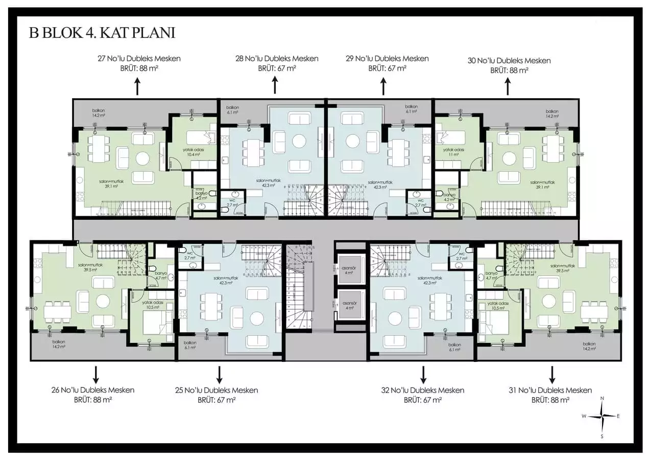 Flat 66m² in Turkey, Kargicak. Priced at 169400€ rent photo-25