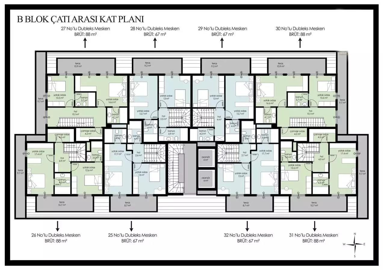 Flat 66m² in Turkey, Kargicak. Priced at 169400€ rent photo-26