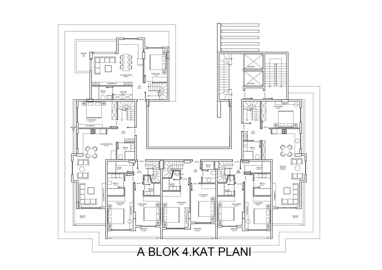 Flat 69m² in Turkey, Alania. Priced at 243400€ rent photo-22