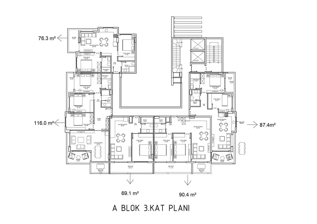 Flat 69m² in Turkey, Alania. Priced at 243400€ rent photo-24