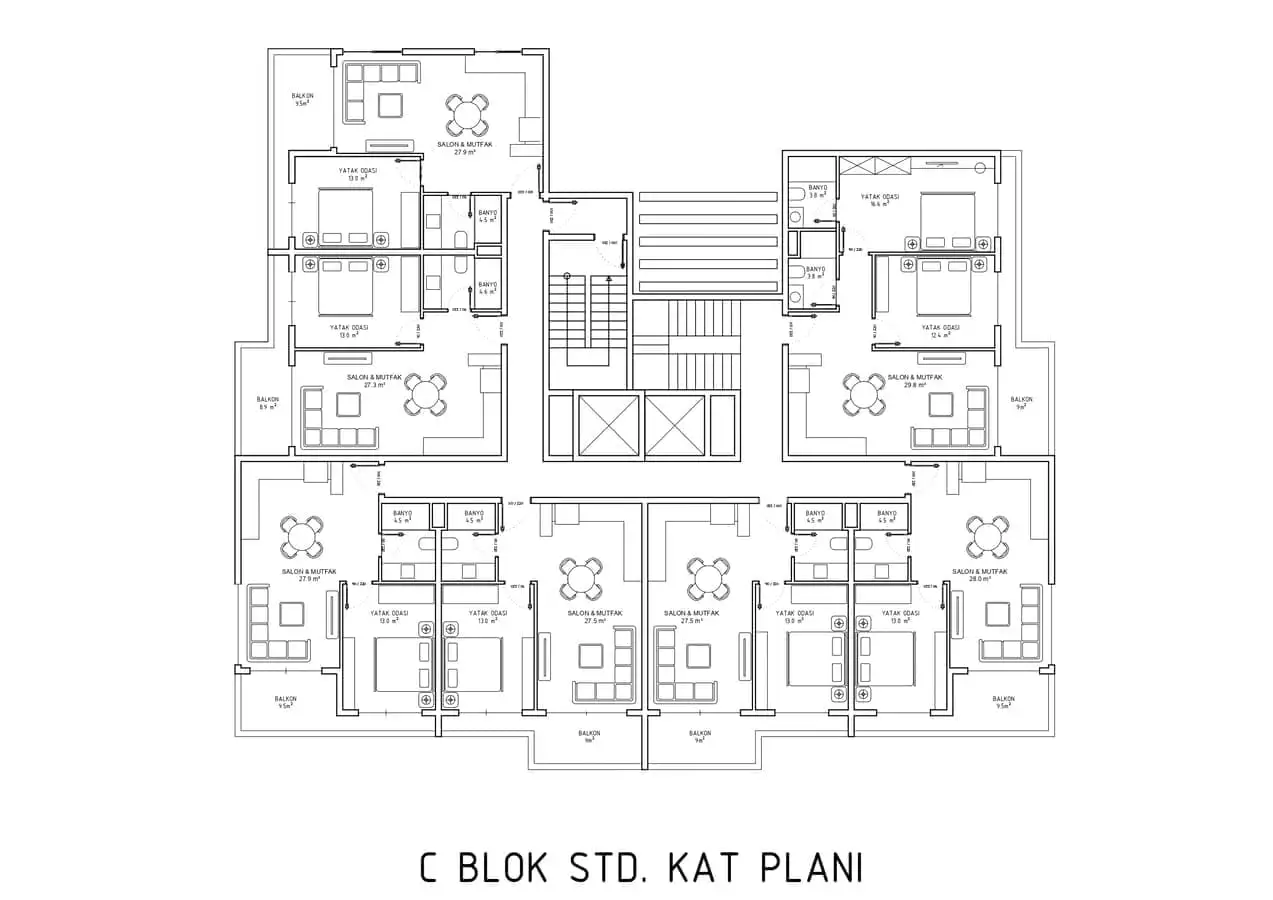 Flat 69m² in Turkey, Alania. Priced at 243400€ rent photo-25