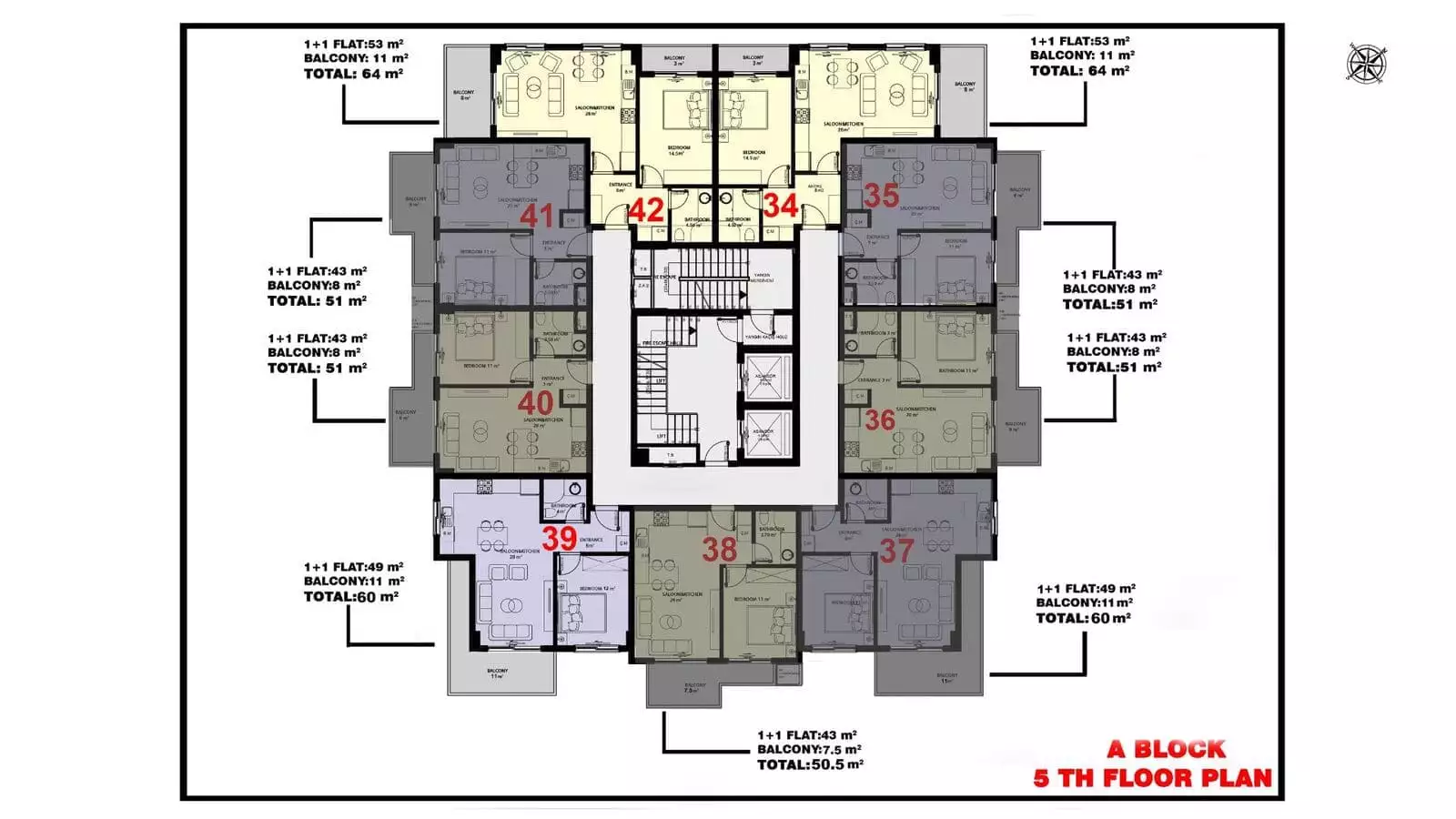 Flat 47m² in Turkey, Mahmutlar. Priced at 161000€ rent photo-4