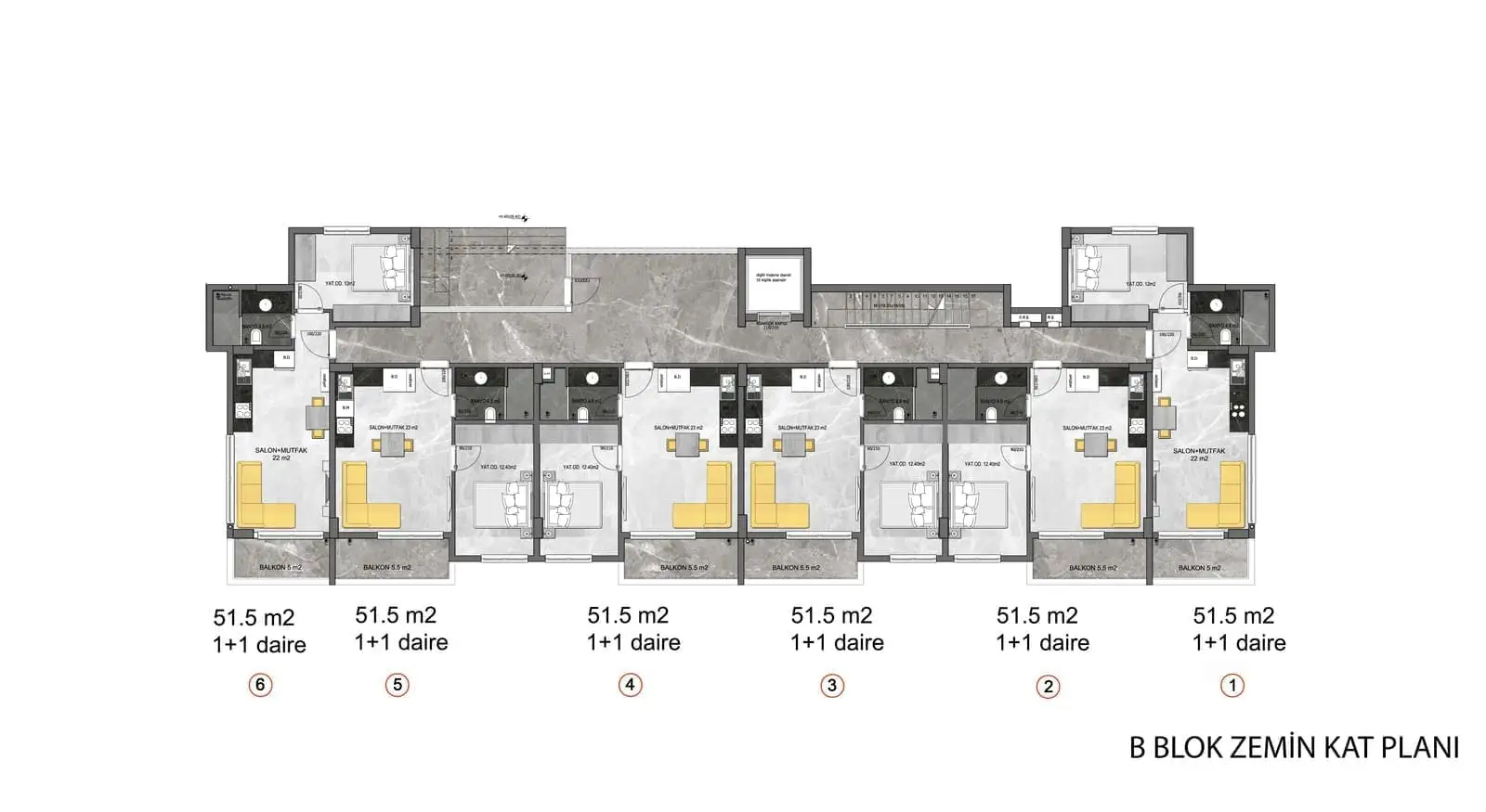 Flat 51m² in Turkey, Konakli. Priced at 110000€ rent photo-30