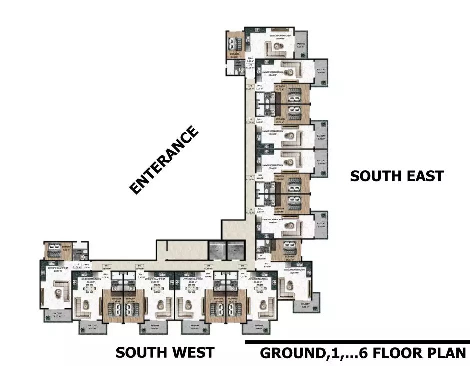 Flat 51m² in Turkey, Gazipasа. Priced at 119000€ rent photo-18