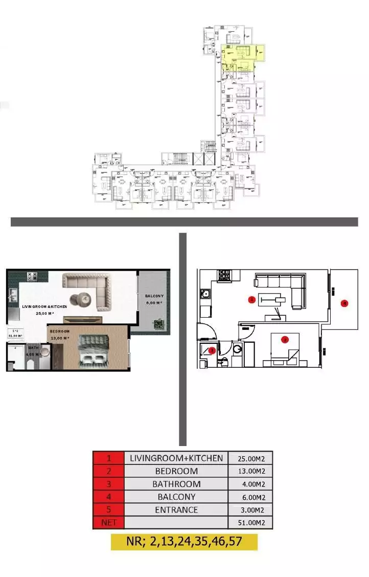 Flat 51m² in Turkey, Gazipasа. Priced at 119000€ rent photo-20