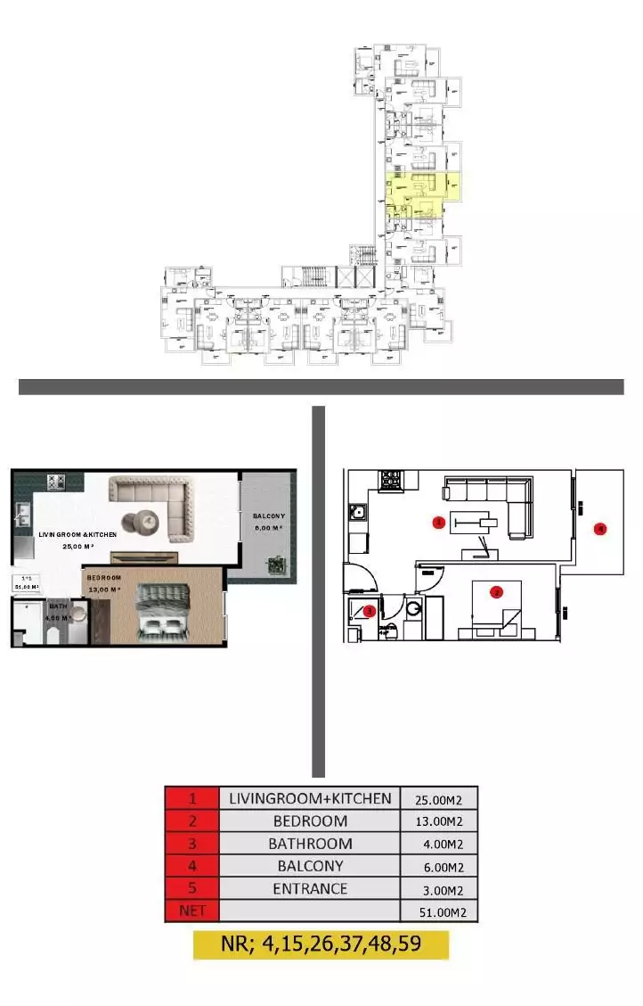 Flat 51m² in Turkey, Gazipasа. Priced at 119000€ rent photo-23