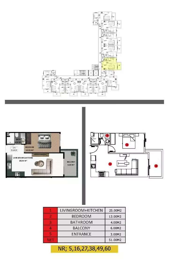 Flat 51m² in Turkey, Gazipasа. Priced at 119000€ rent photo-24