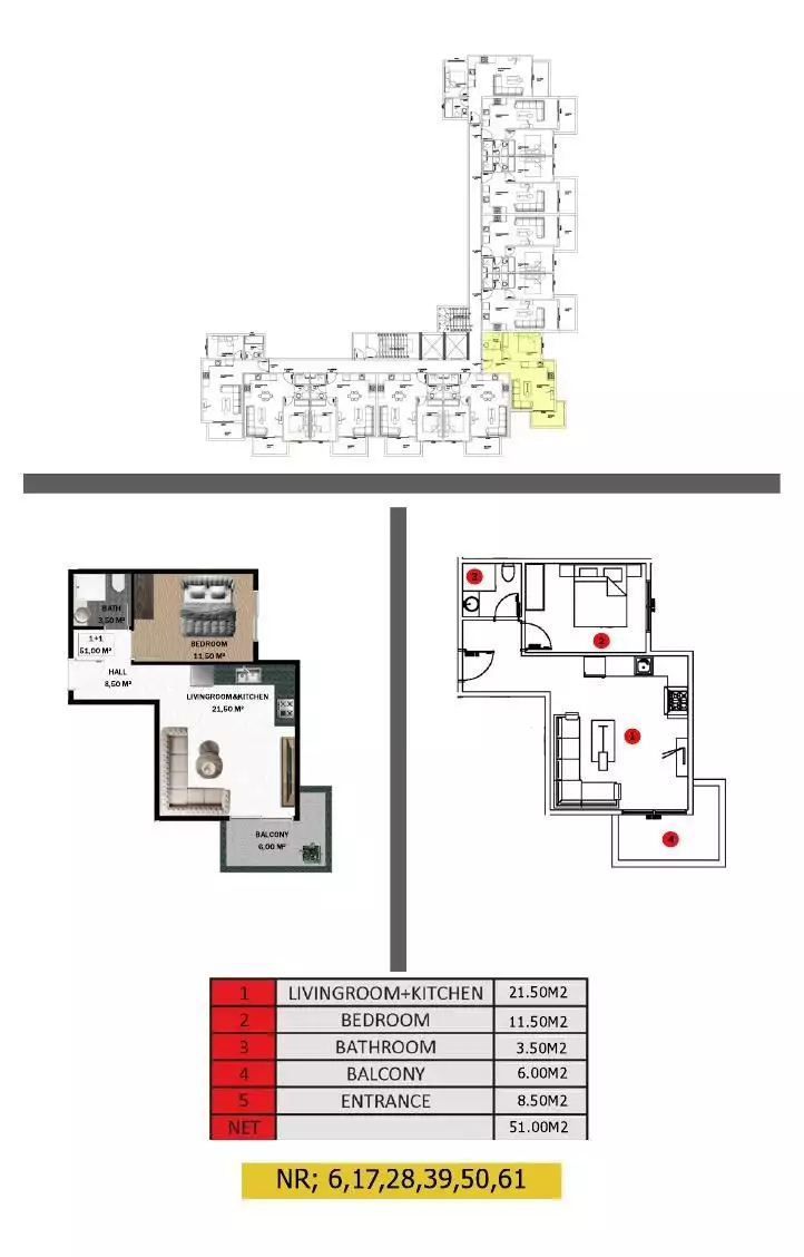 Flat 51m² in Turkey, Gazipasа. Priced at 119000€ rent photo-25