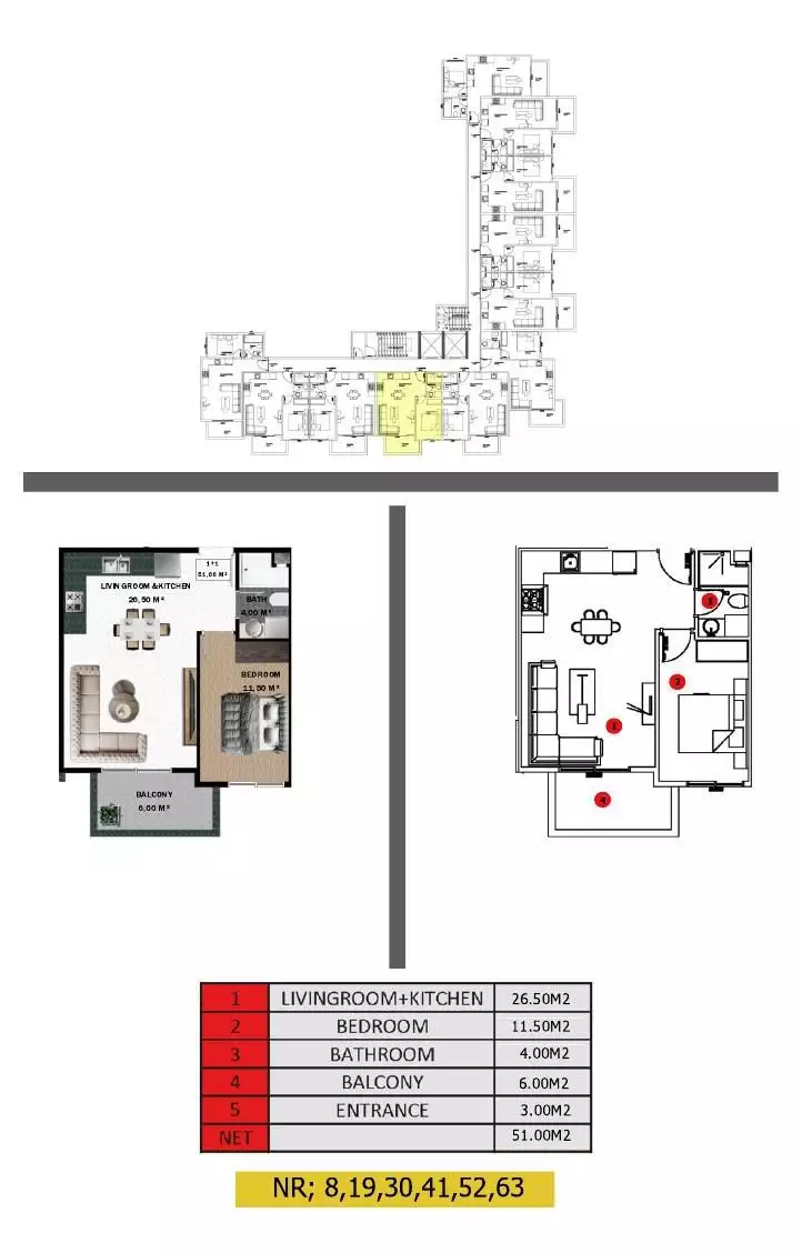 Flat 51m² in Turkey, Gazipasа. Priced at 119000€ rent photo-27