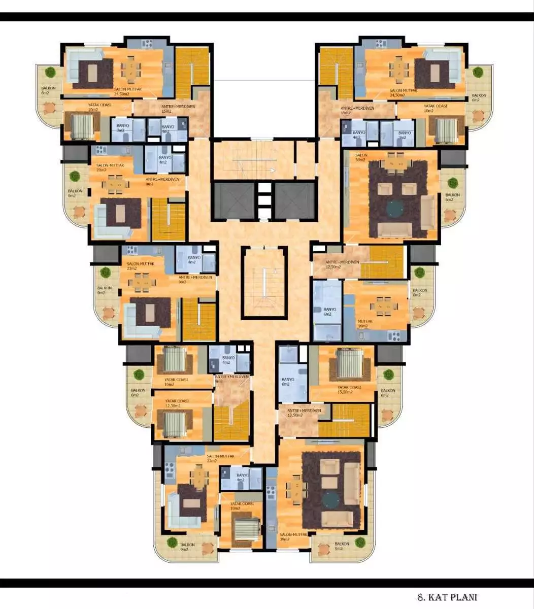 Flat 56m² in Turkey, Avsallar. Priced at 127000€ rent photo-29