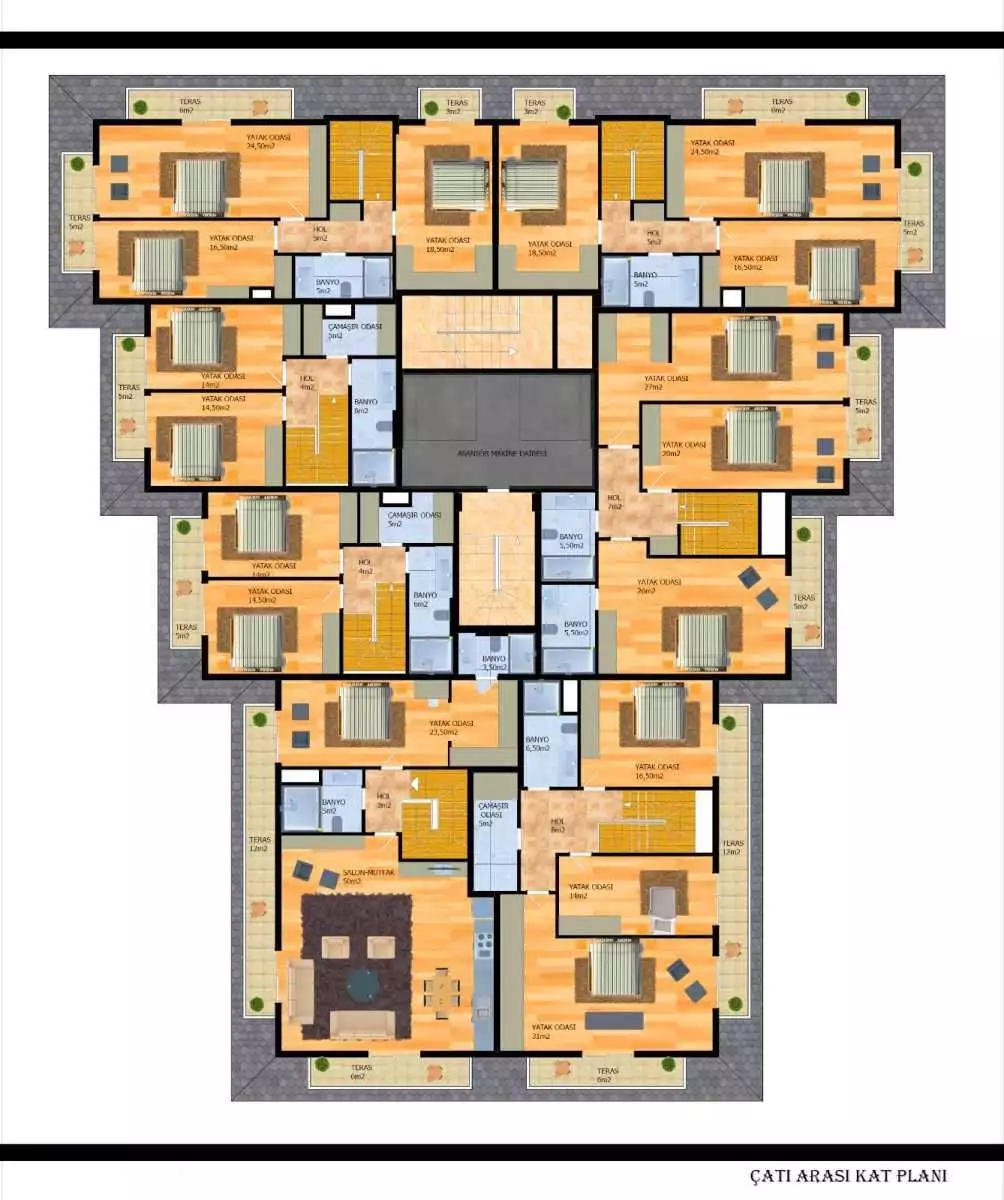 Flat 56m² in Turkey, Avsallar. Priced at 127000€ rent photo-30