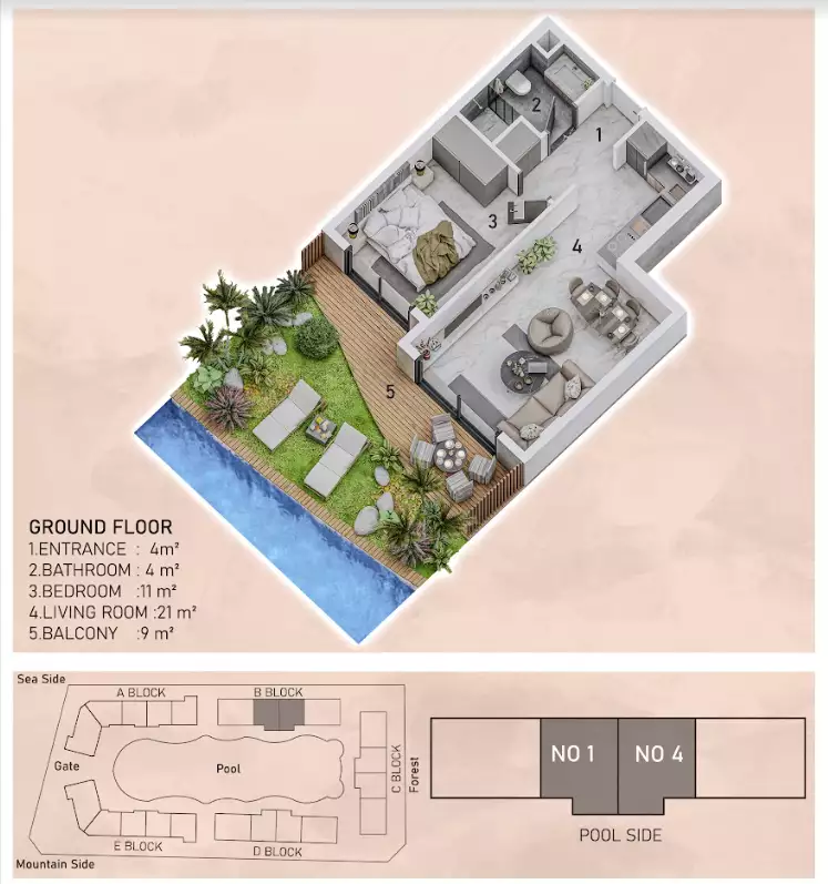 Flat 49m² in Turkey, Avsallar. Priced at 219000€ rent photo-24