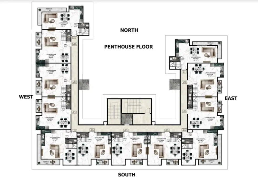 Penthouse 63m² in Turkey, Mahmutlar. Priced at 144000€ rent photo-28