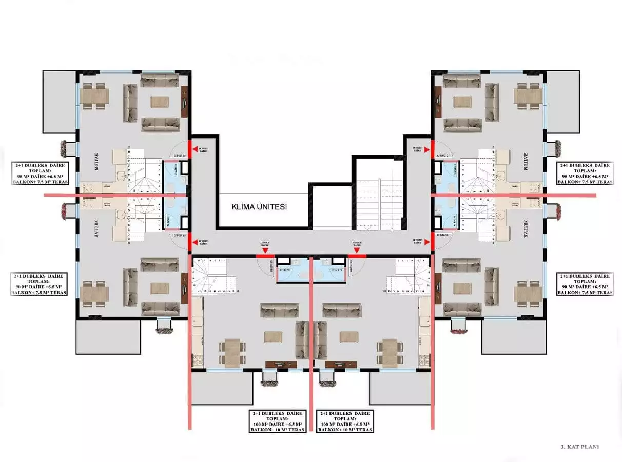 Flat 50m² in Turkey, Oba. Priced at 135000€ rent photo-24