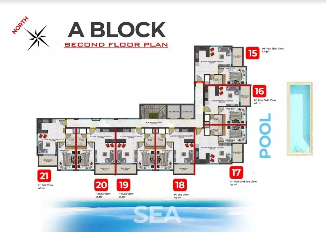 Flat 47m² in Turkey, Oba. Priced at 120000€ rent photo-30