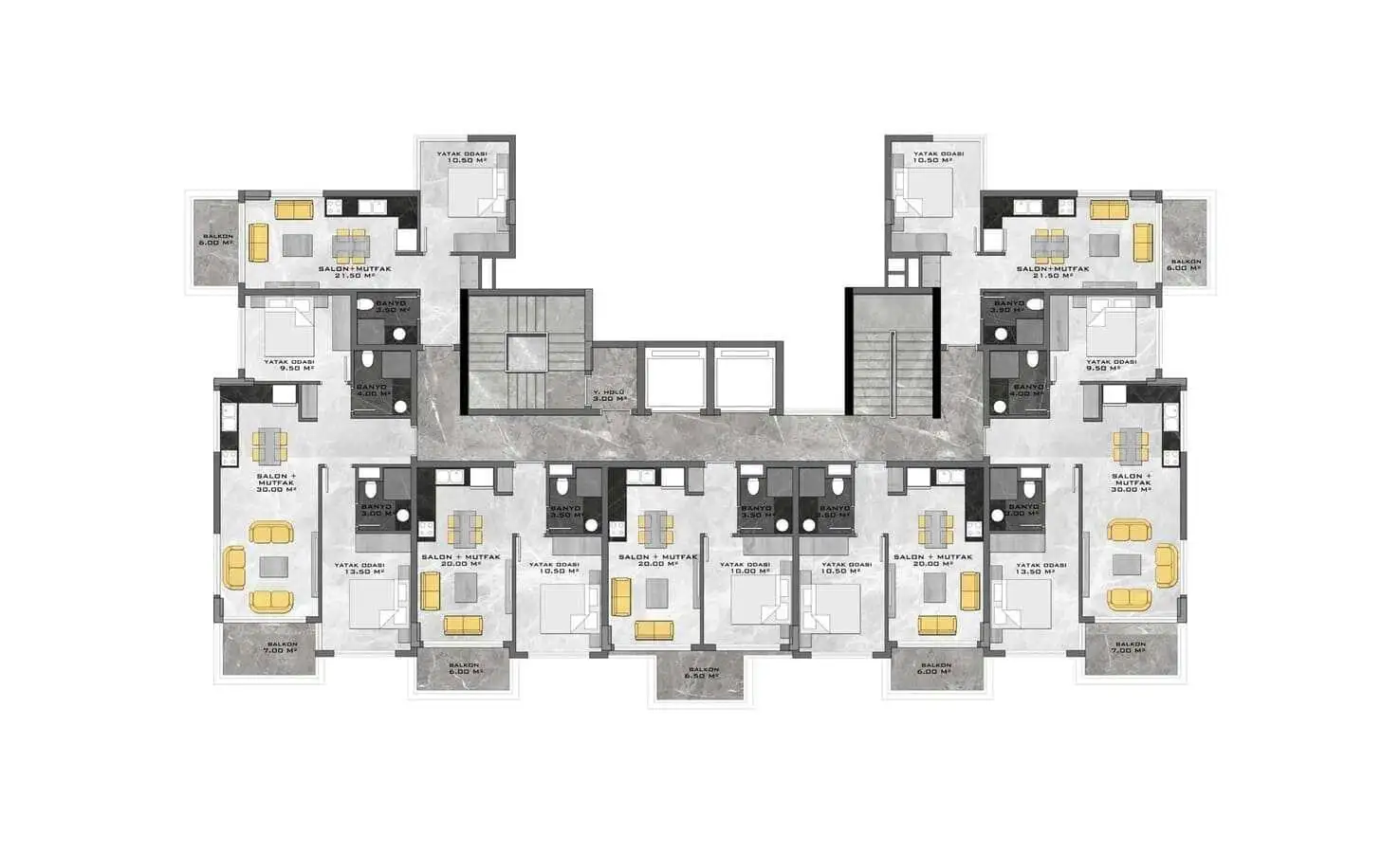 Flat 55m² in Turkey, Demirtas. Priced at 94000€ rent photo-25