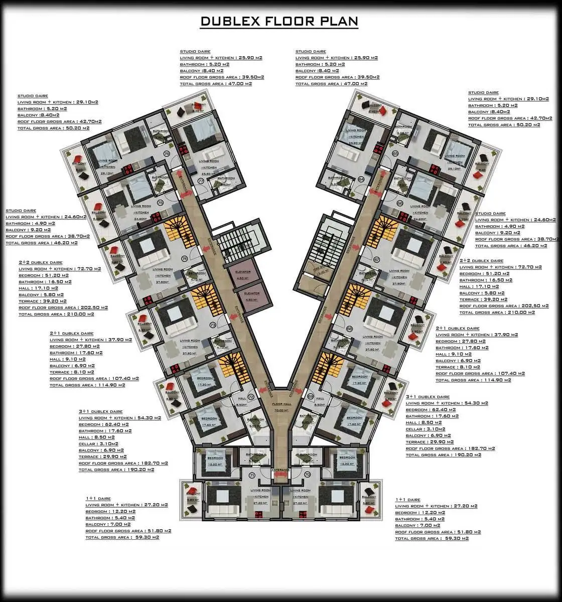 Flat 46m² in Turkey, Mahmutlar. Priced at 85000€ rent photo-29