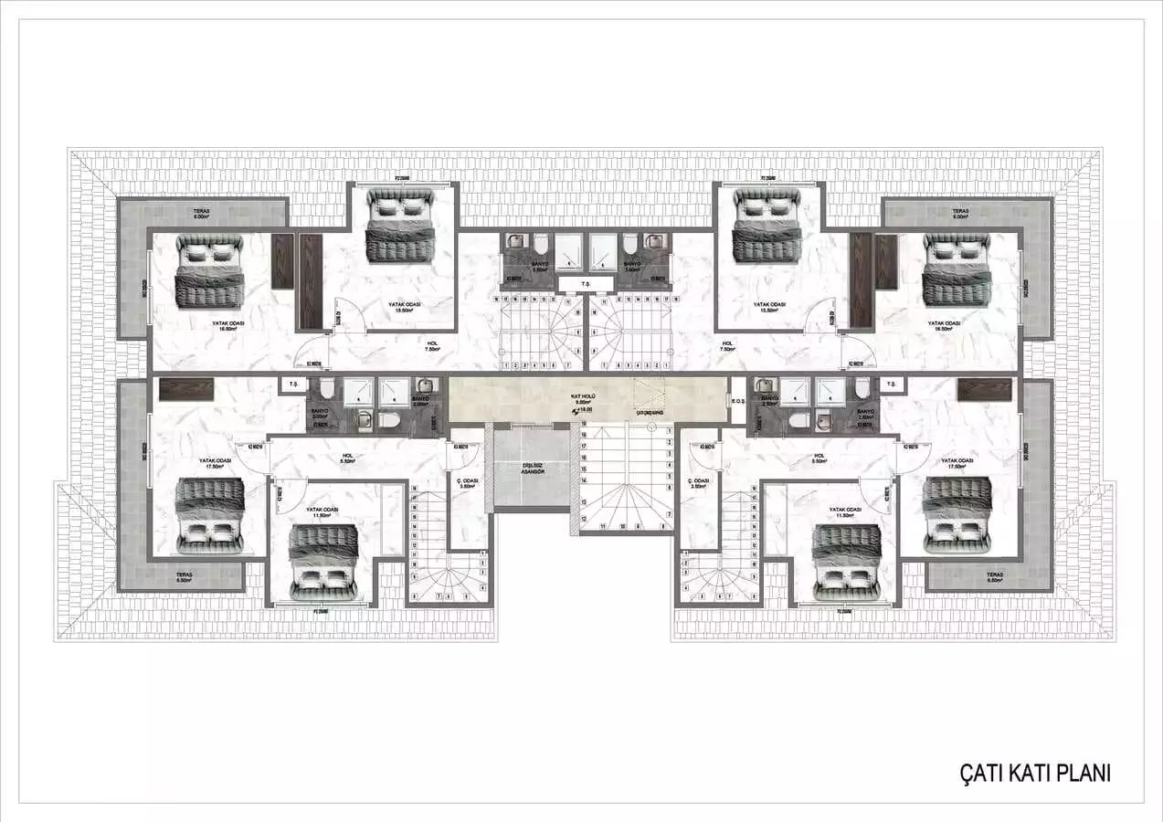 Flat 61m² in Turkey, Alania. Priced at 232000€ rent photo-25