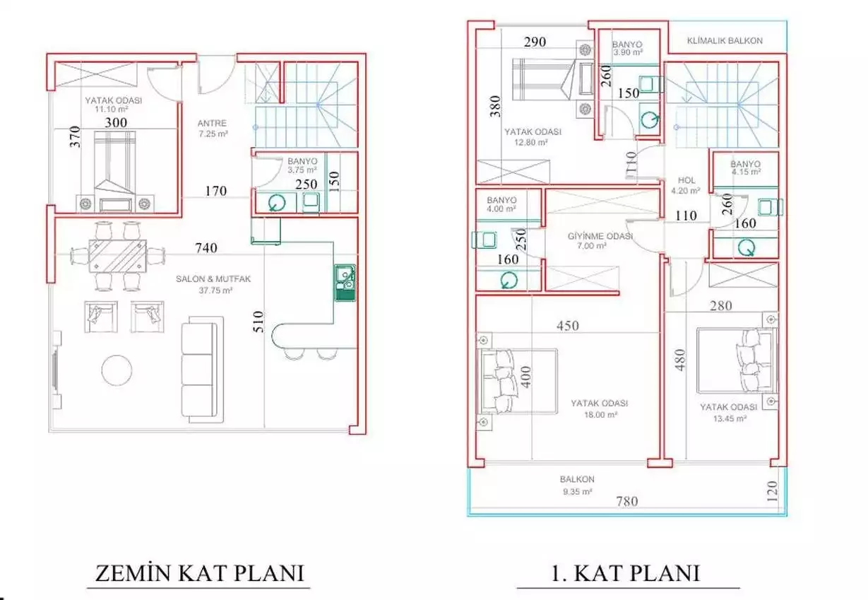 Flat 60m² in Turkey, Kargicak. Priced at 160000€ rent photo-11