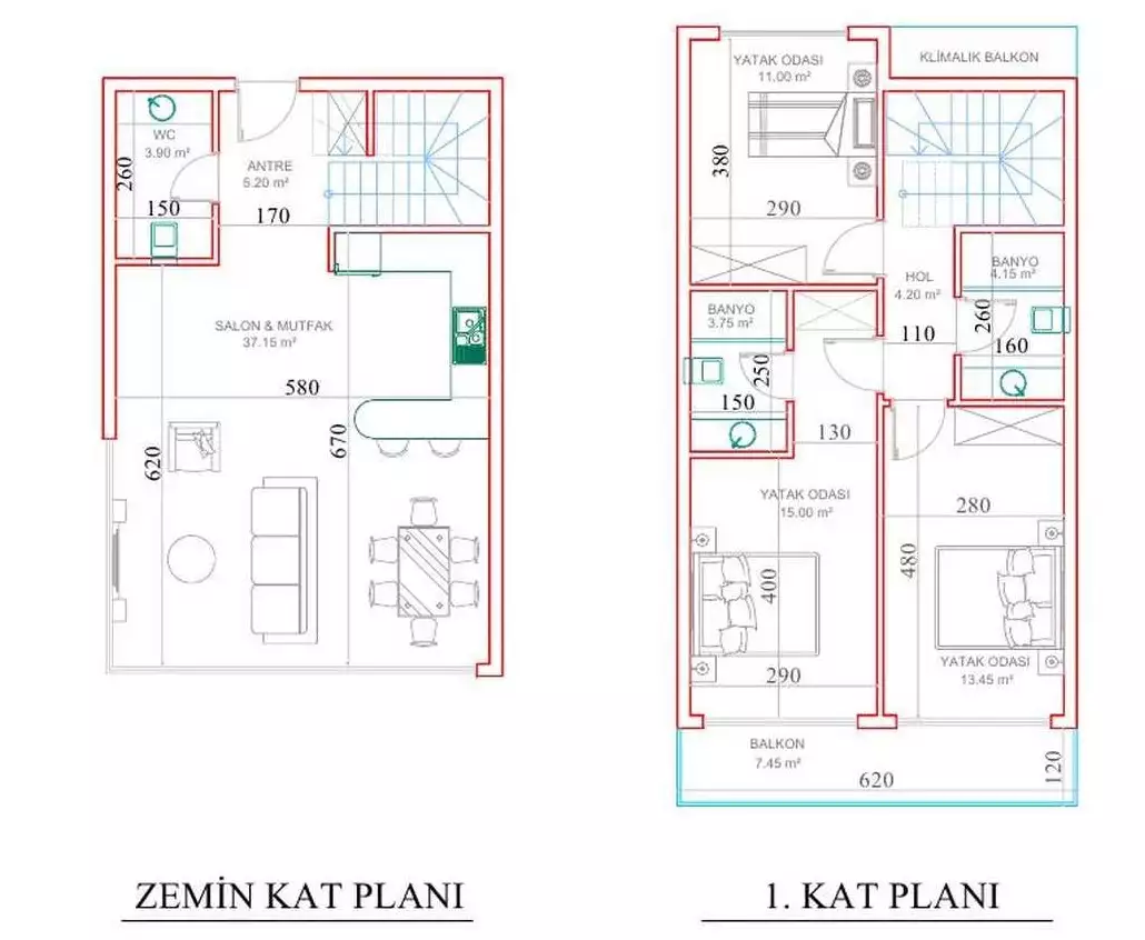 Flat 60m² in Turkey, Kargicak. Priced at 160000€ rent photo-12