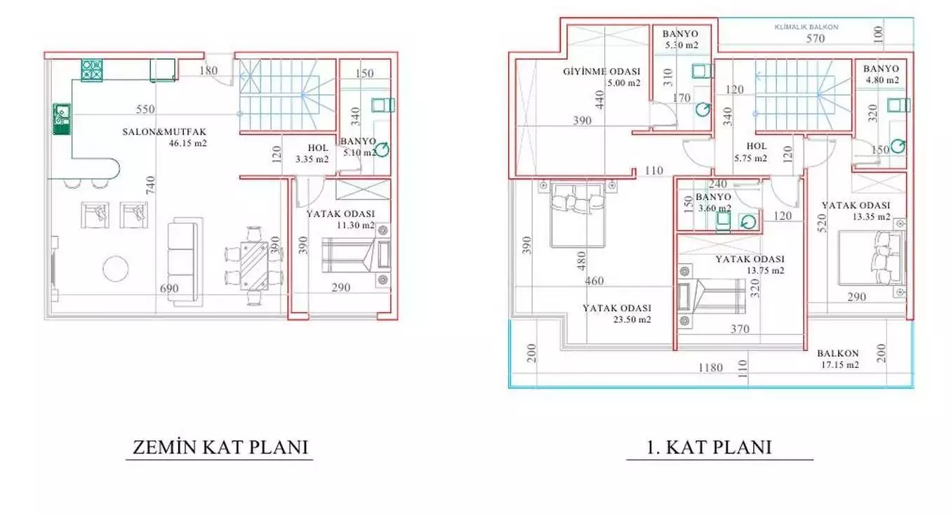 Flat 60m² in Turkey, Kargicak. Priced at 160000€ rent photo-13