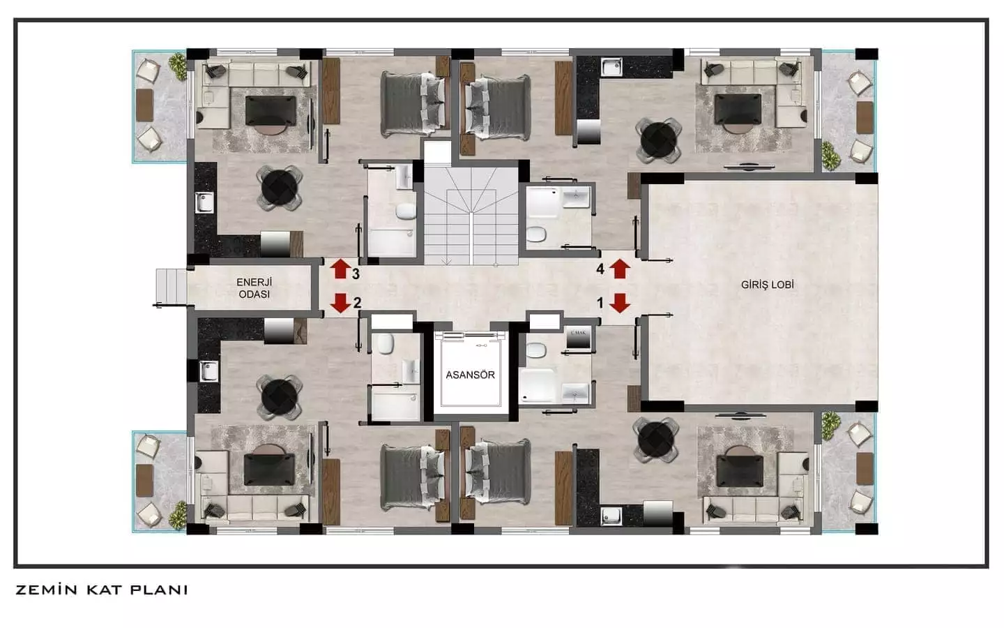 Flat 50m² in Turkey, Gazipasа. Priced at 111250€ rent photo-8