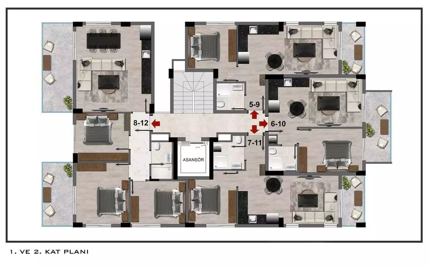Flat 50m² in Turkey, Gazipasа. Priced at 111250€ rent photo-9