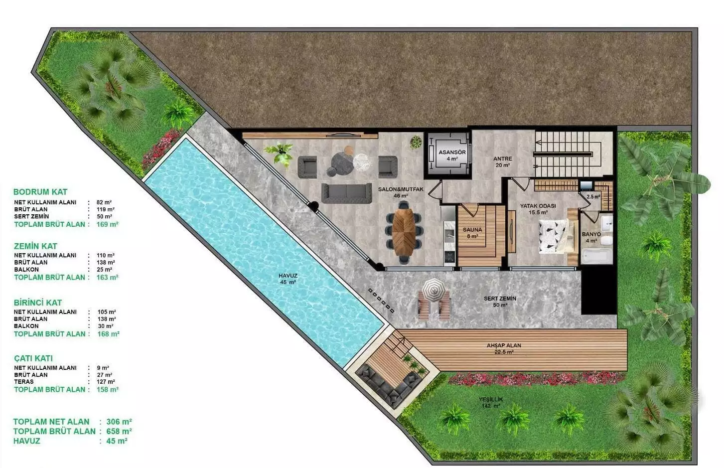 Villa 476m² in Turkey, Cikcilli. Priced at 900000€ rent photo-15