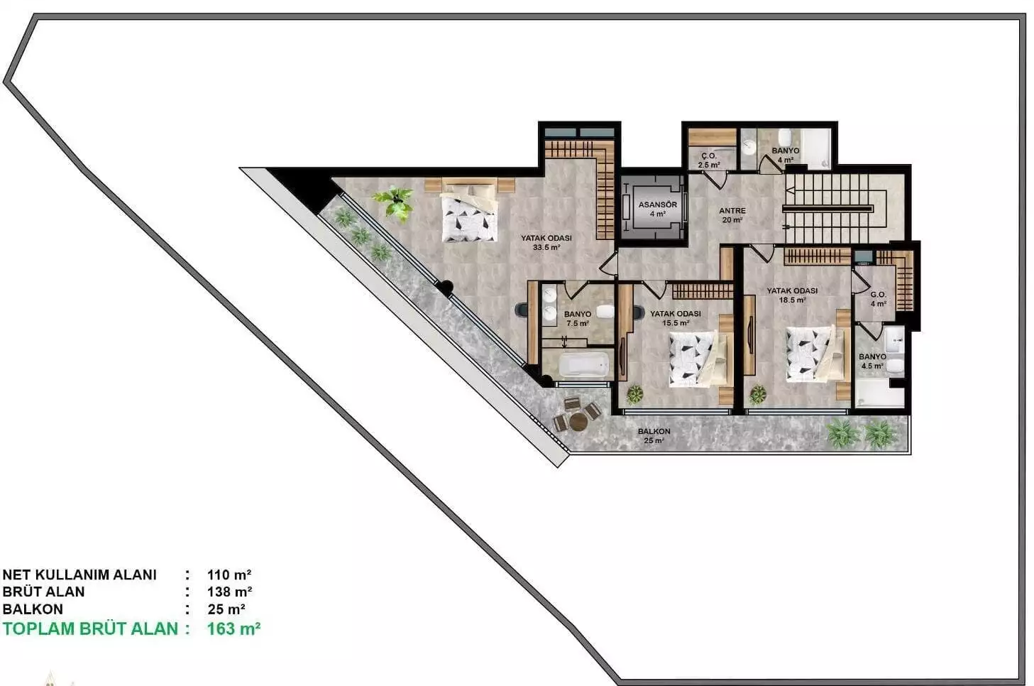 Villa 476m² in Turkey, Cikcilli. Priced at 900000€ rent photo-16
