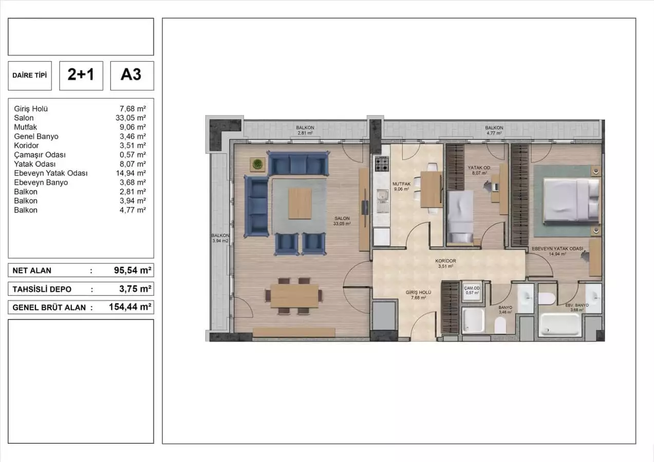 Flat 41m² in Turkey, Istanbul. Priced at 181645€ rent photo-26