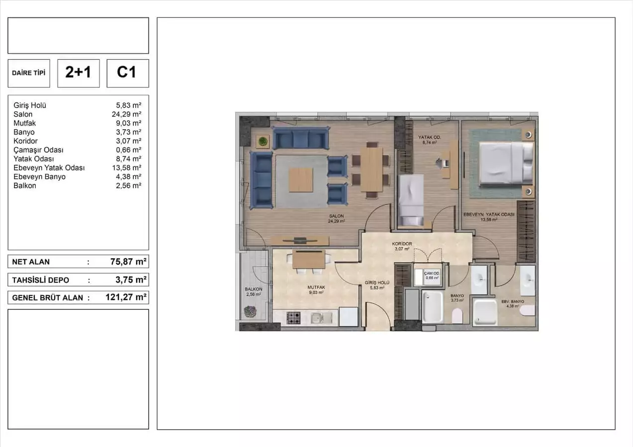 Flat 41m² in Turkey, Istanbul. Priced at 181645€ rent photo-29