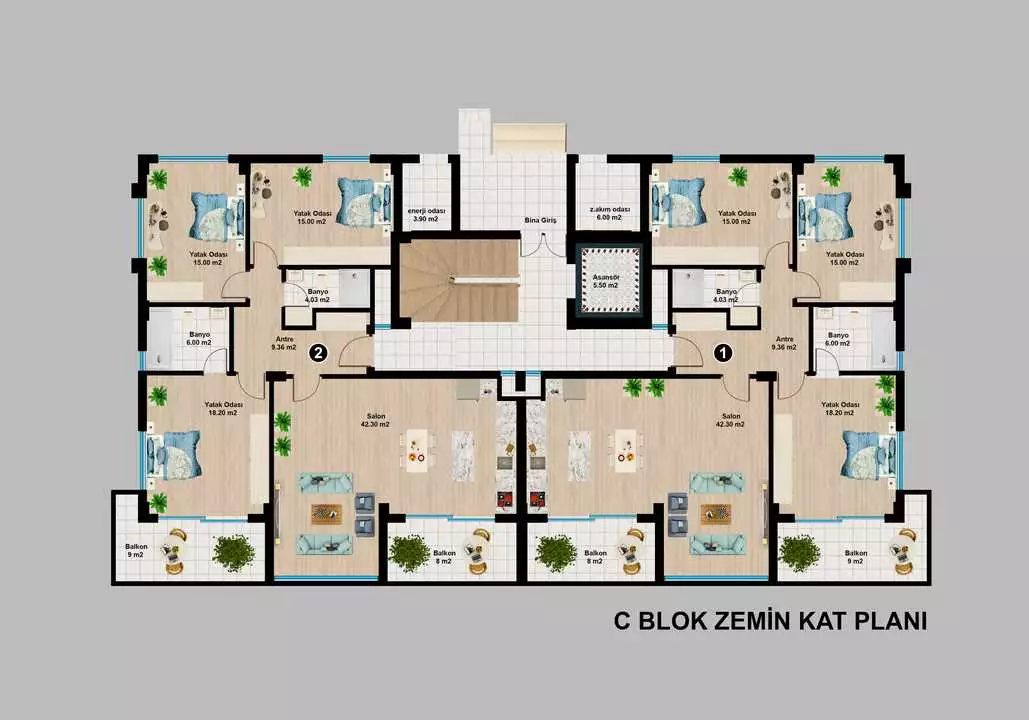 Flat 89m² in Turkey, Alania. Priced at 150000€ rent photo-29