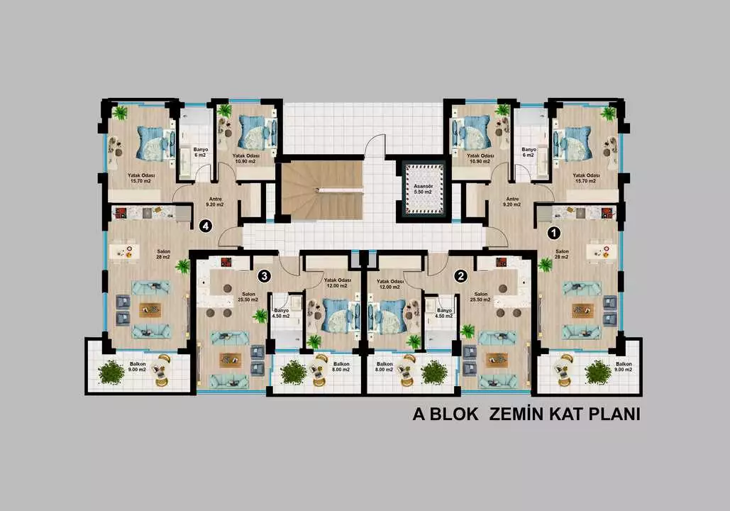 Flat 89m² in Turkey, Alania. Priced at 150000€ rent photo-31